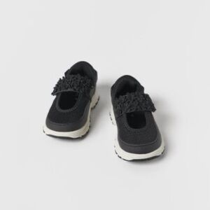 ZARA Floral Mary Jane Sneakers